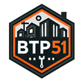 Un logo pour une entreprise appelée btp51 