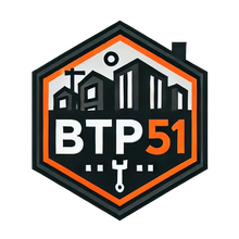 Un logo pour une entreprise appelée btp51